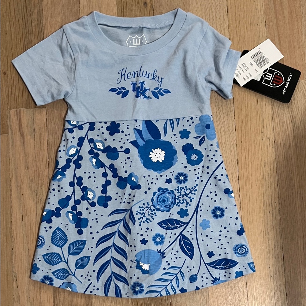 University of Kentucky Blue Floral Dress